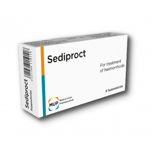 SEDIPROCT SUPPOSITORIES ( CINCHOCAINE 5 MG + HYDROCORTISONE 5 MG + FRAMYCETINE 10 MG + ESCULOSIDE 10 MG ) 6 SUPPOSITORIES